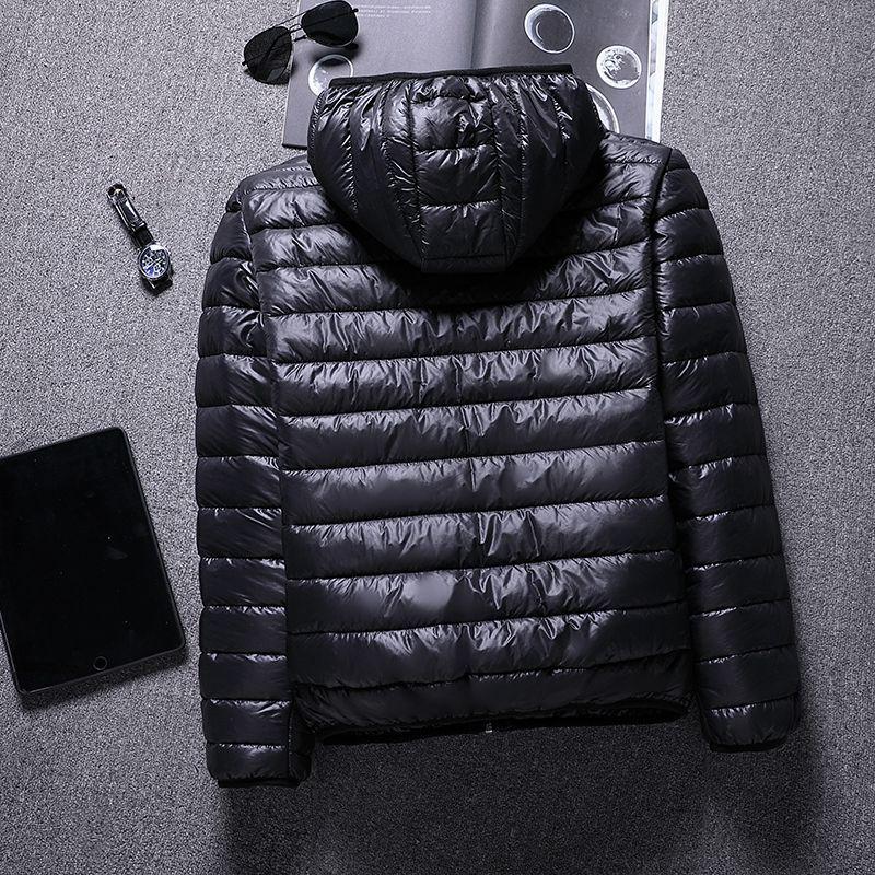 Men's 2023 Lightweight Hooded Cotton Jacket, Warm Winter Outerwear