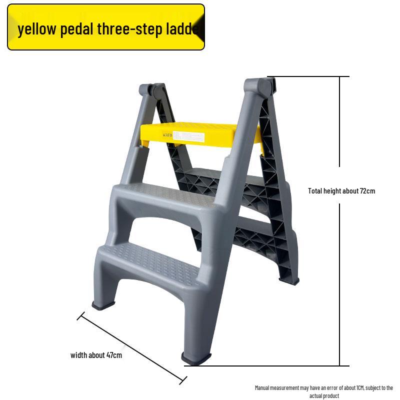 Hopfällbar pall, 2-3 stegs stege för bilvård och tvätt, för hushållsbruk