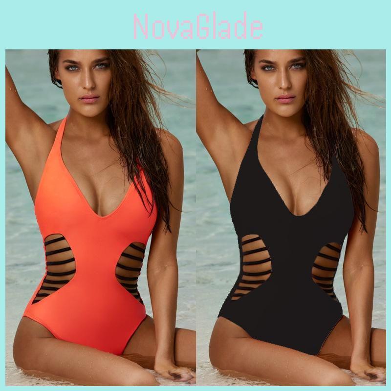Sexy Swimwear Womans One Piece Swimsuit Monokini Bathing Bikini Padded Up Push