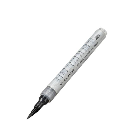 

Permanent Paint Pen Oil-Based Markers Quick Dry Waterproof Marking Pens for Metal Wood Fabric Plastic Stone Canvas Glass Industrial Tires чёрный