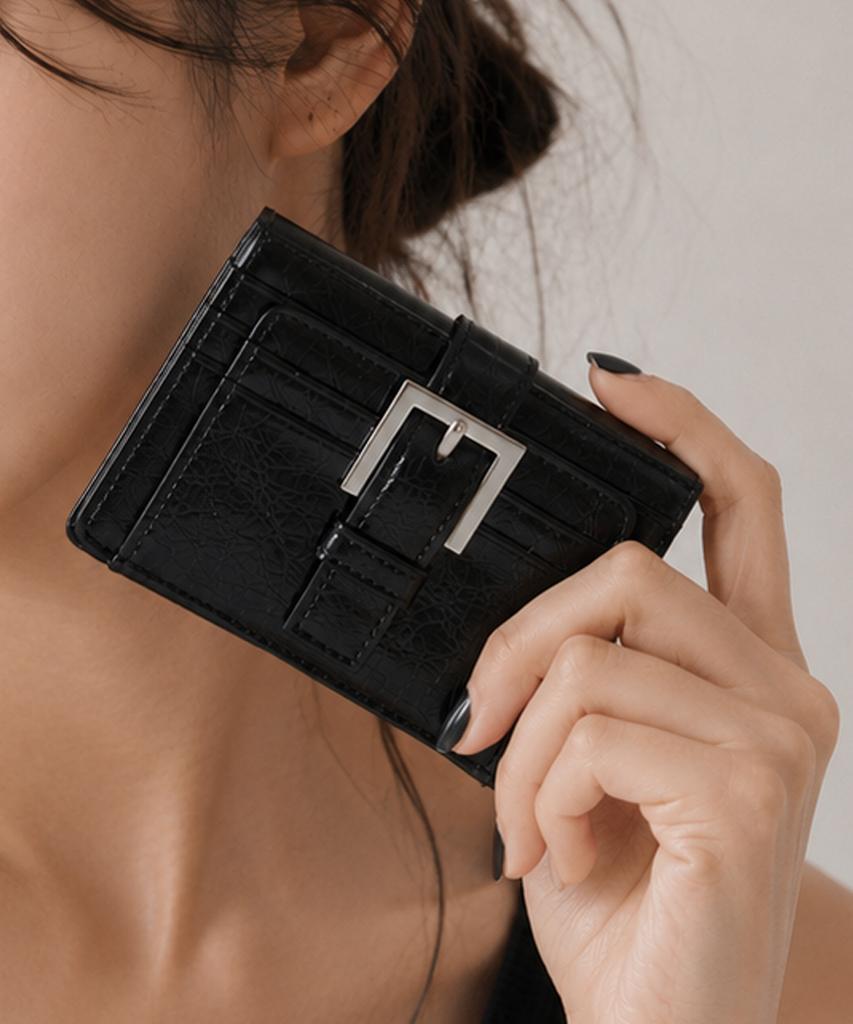 Matincox Buckle Card Wallet - Black