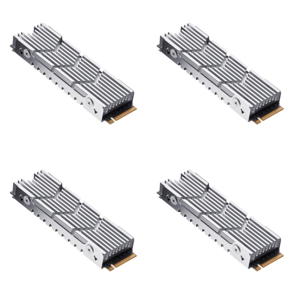 

6UK M.2 2280 радиатор из алюминиевого сплава SSD кулер для игровой консоли PS5 (Серебряный)