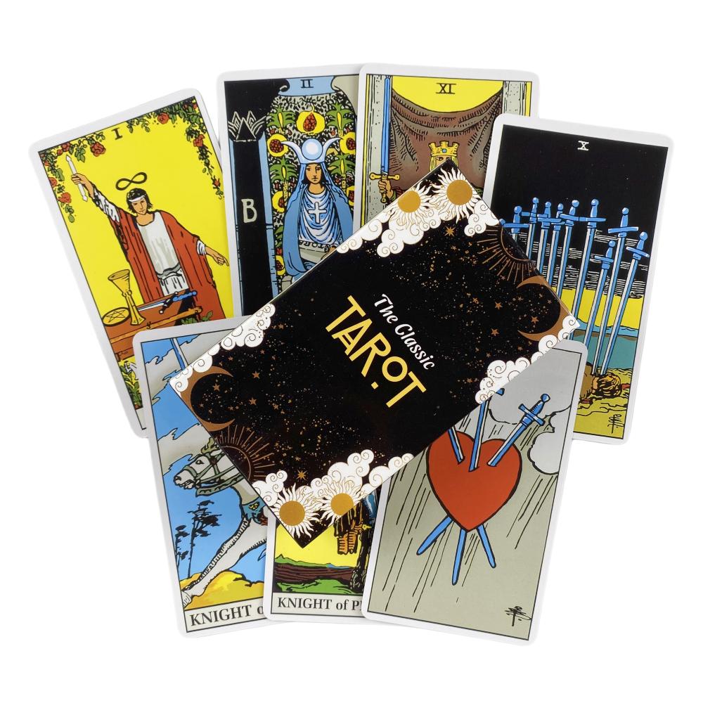 Doodle Tarot Cards Divination Deck English Versions Edition Oracle Board Playing Table Games For Party