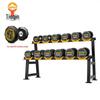 Tieqin 105kg Fixed Steel Dumbbell Set with Rack