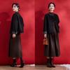 VICTORIA&VERA Elegant Chinese Style Lotus Button Wool Blend Short Coat