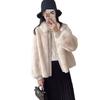 New lantern sleeve fur coat women's medium and long winter small fragrance imitation mink plush coat light