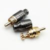 4Pcs Luxury Soldering RCA Plug Jack Connector Speaker Audio Output/Input Adapter Plug Gold Plated Earphone Connector Jack