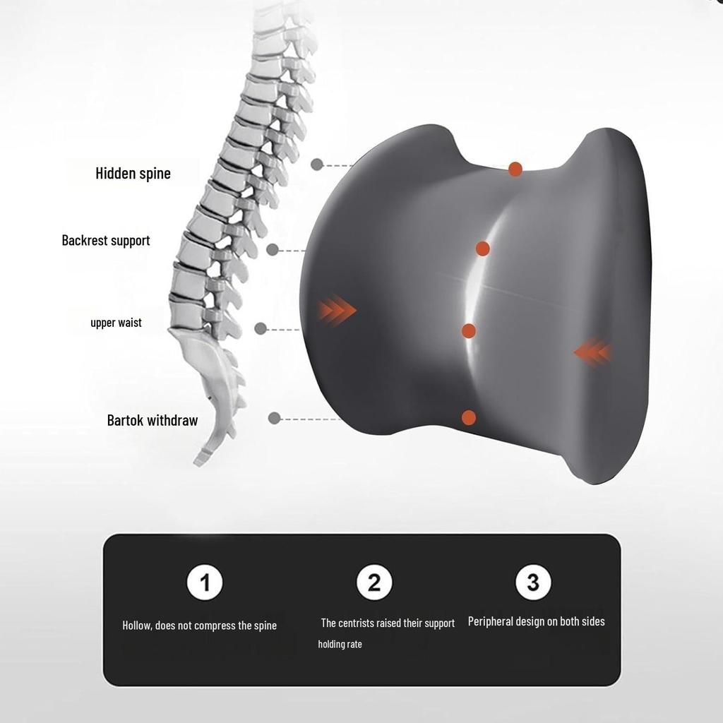 Car Lumbar Support Pillow for Long-Distance Driving