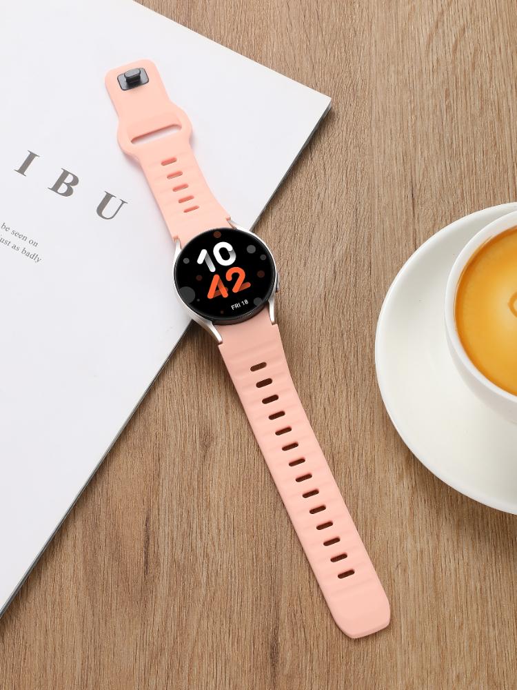No Gap Sport Silicone Strap For Samsung Galaxy Watch 7/FE/6/5/4 44mm 40mm Bracelet Watchband Watch 6-4 Classic 47mm 43/46mm Belt