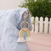 Hand-woven Rainbow Pendant Bohemian Fringed Bag Pendant Mini Cute Keychain Pendant