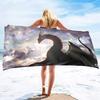 Majestic Dragon Bath Towel - Fantasy Design, Soft Absorbent, Perfect for Summer Fun, Adds Adventure to Your Beach Days
