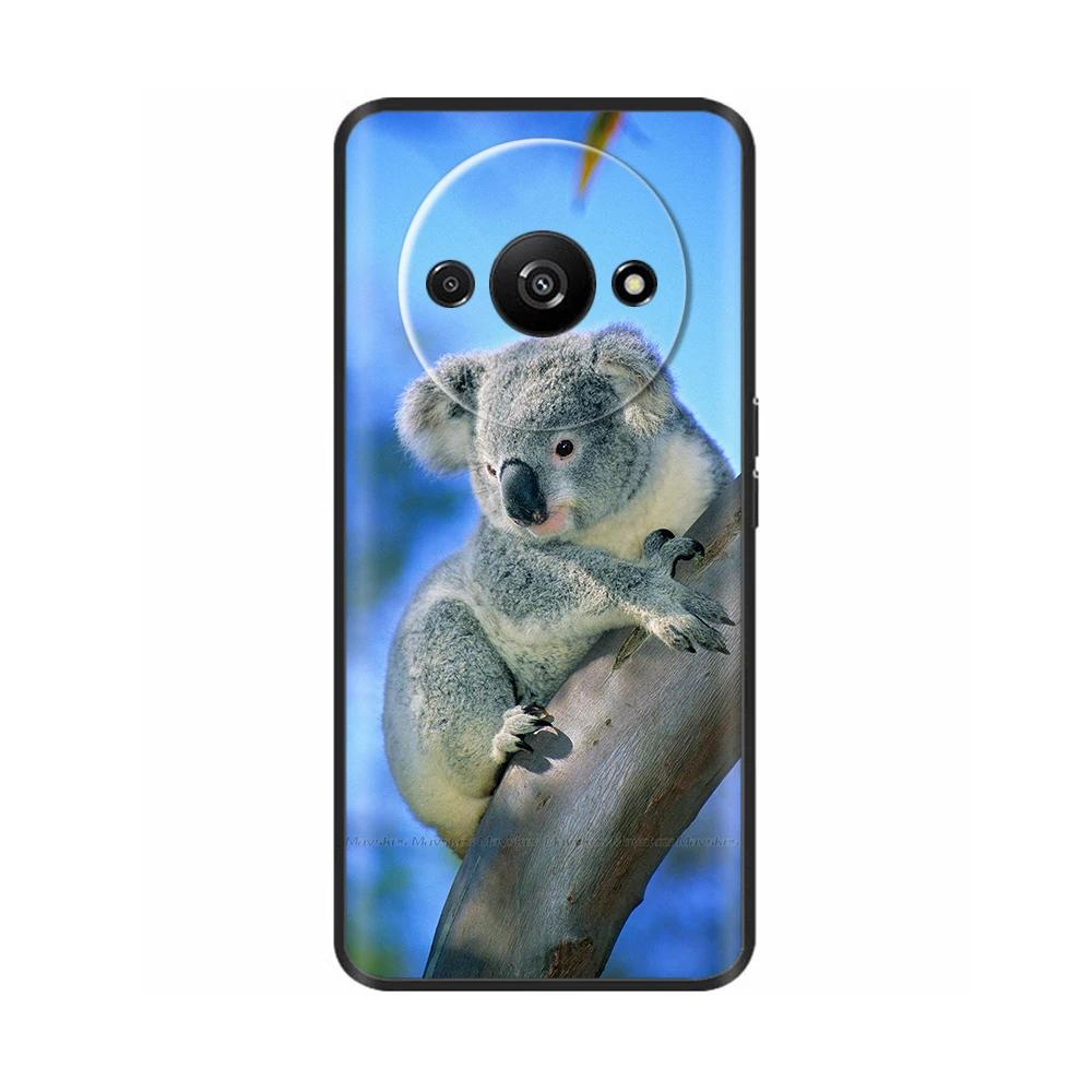 Phone Case For Xiaomi Redmi A3 A3X RedmiA3 Poco C61 PocoC61 Soft Black Silicone Bumper Shockproof Shell Back Cover Carcasa Cases