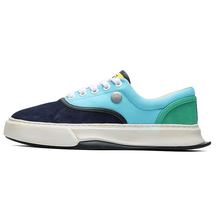 Fila Mihara Yasuhiro X  FM Court 10 Fabric Casual Low-Top Sneakers Women Sneakers Black Blue Purple F12W124348FNB