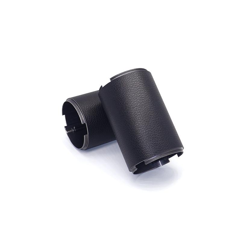 Factory Metal Round Tube Sticker Custom Decorative Leather Hot Pressing Arc Fit PU Leather Non-slip and Wear-resistant