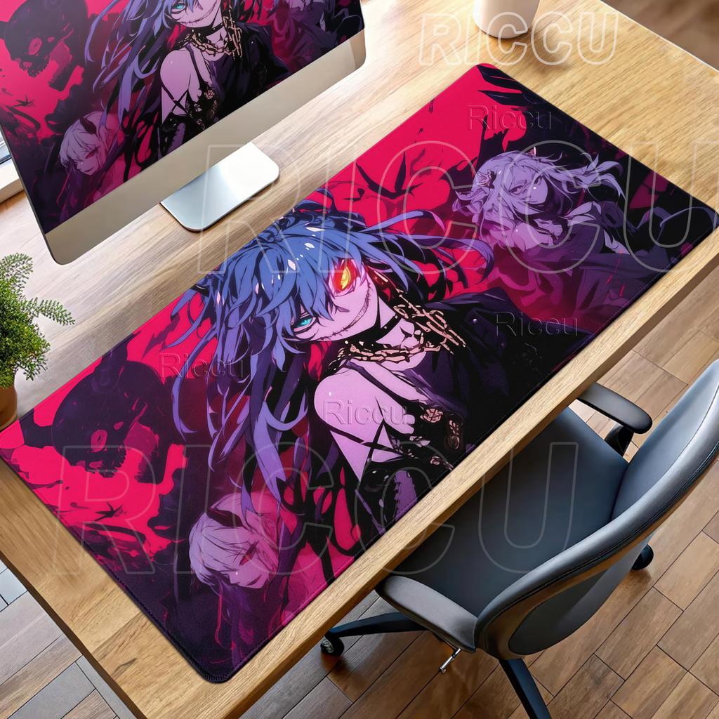 Gaming Devil Girl Style Mouse Pads Abstraction Deskrug Large Gamer Professional Keyboard Tablemat Offices Accessories Rubber Mat