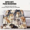 Hot Dog Cute Pet Printed Pattern Blanket Small Cover Blanket Soft And Suitable For All Seasons  Dormitories Bedrooms Sofas Nap