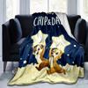 1pc, Disney Chip & Dale Stars Home Decorative Throw Blanket Soft Coverlet for Couch, Bed, Car, Travel, Camping, Office Nap, Gift Idea