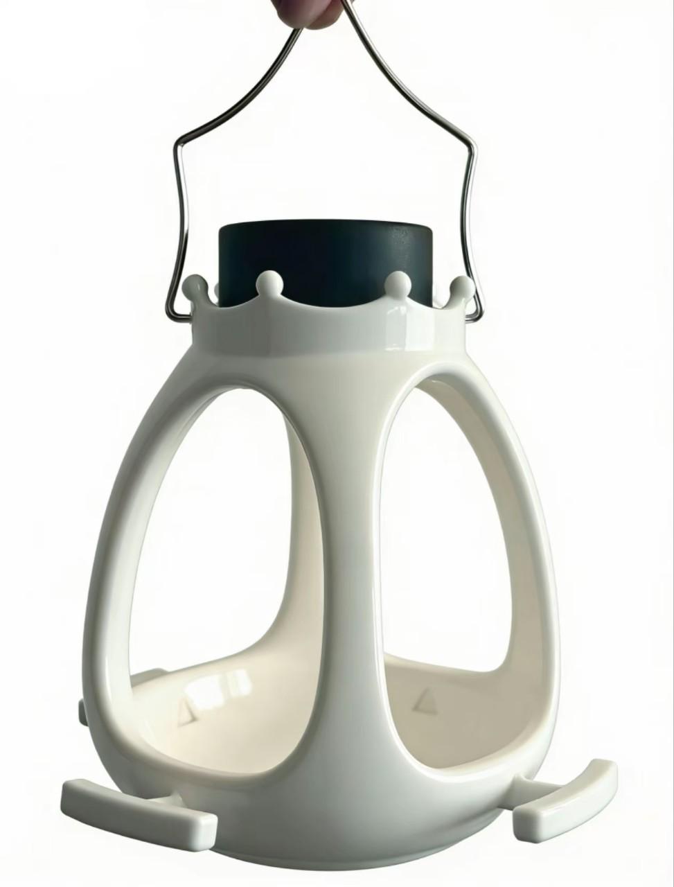 Solar Crown Bird Feeder Outdoor Hanging Solar Powered Bird Feeder For Wild Birds Garden Yard Decoration