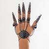 European & American Gothic Halloween Chain Finger Bracelet with Cone-Shape Nails