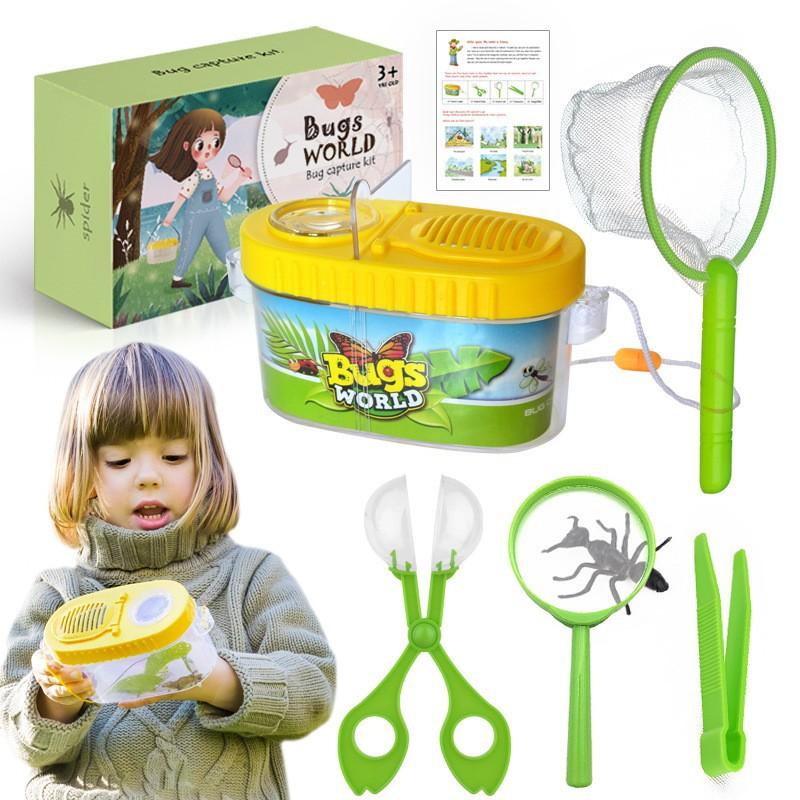 6Pcs Outdoor Adventure Camping Tool Kids Explorer Set Bug Catcher Kit Educational Nature Exploration Puzzle Toys Gift