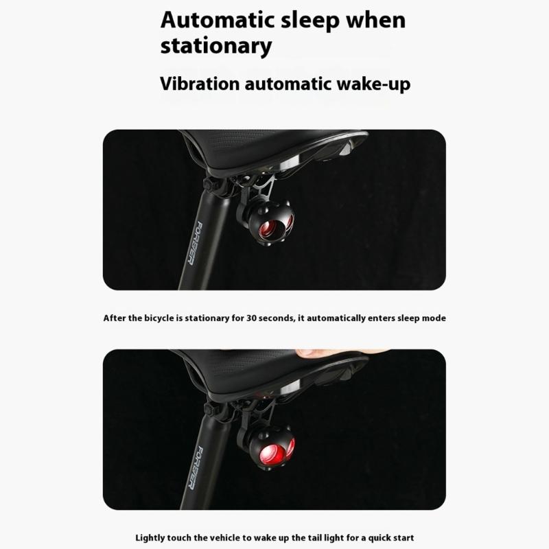 Bicycles Tail Light Auto Flashes Safety Taillight Intelligent Brake Sensing Bike Rear Light Cycling Accessories