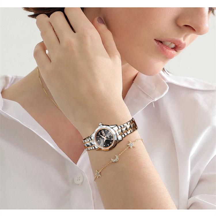 Nové luxusní dámské hodinky TOP značky s krabičkou Vodotěsné dámské Quartz hodinky