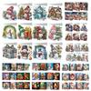 6/12pcs  DIY Diamond Painting New 2025 Christmas Card Festival Greeting Card Handmade Diamond Embroidery Painting Kits