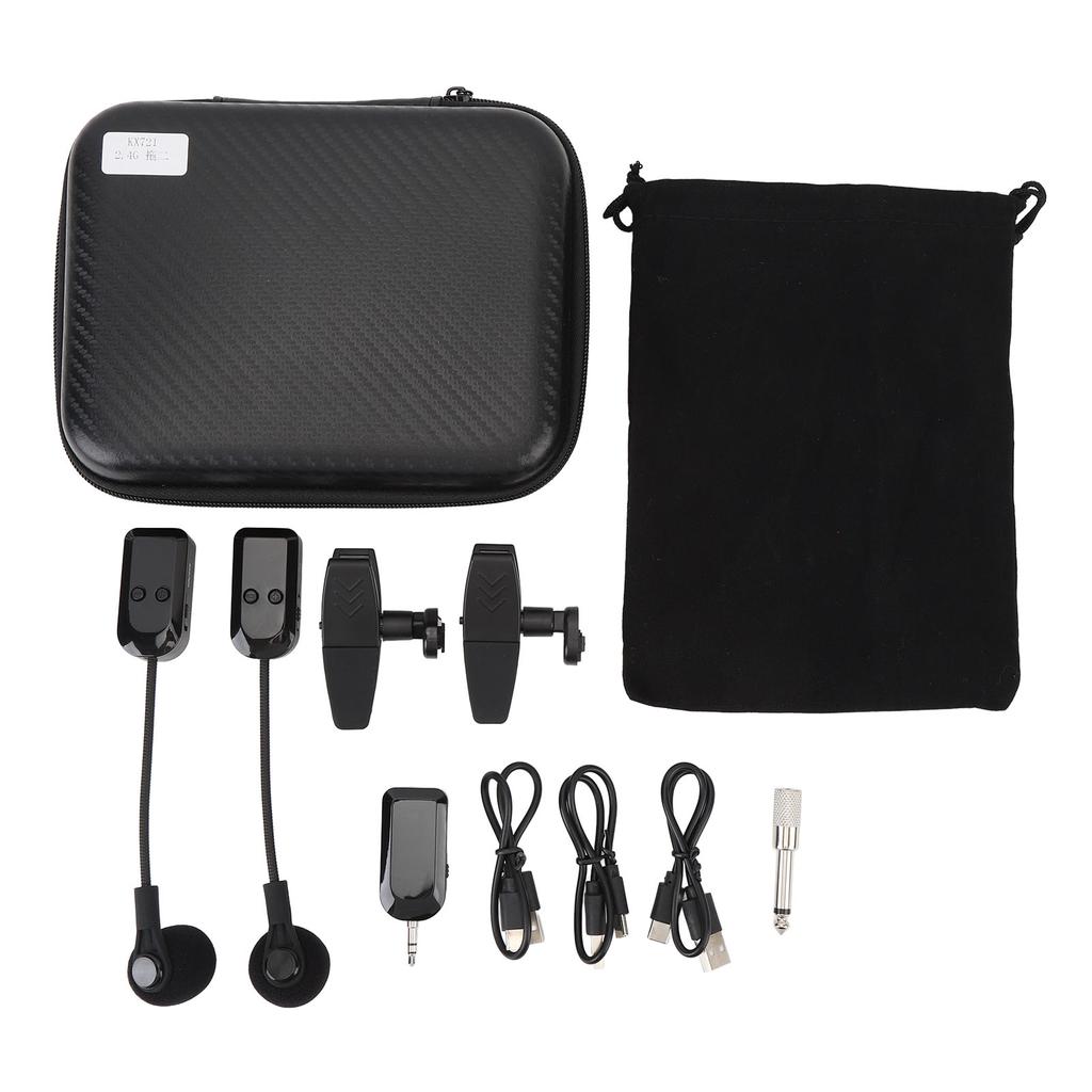 Saxophone Wireless Microphone 2.4G Clip On Sax Mic System for Stage Performance Pickup