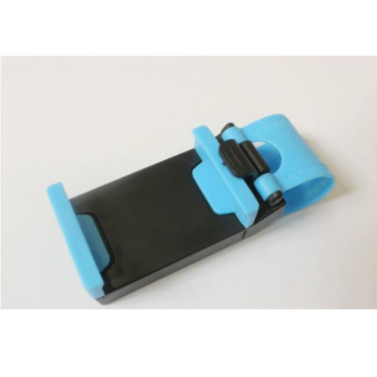 Universal Car Phone Holder, Plastic Steering Wheel Mount, Mobile-Phone Stand Support, Bike Clip Mount, Durable and Easy To Use