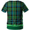 Herren Schwarzes 3D-bedrucktes Grafik-T-Shirt XXL Rundhalsausschnitt Atmungsaktiv Sommerlich Lässig Kurzarm-T-Shirt