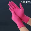 20/50/100PCS Pink Nitrile Gloves Disposable Gloves for Household Cleaning Kitchen Tool Beauty Nail Salon Petcare Hair Dye Gloves