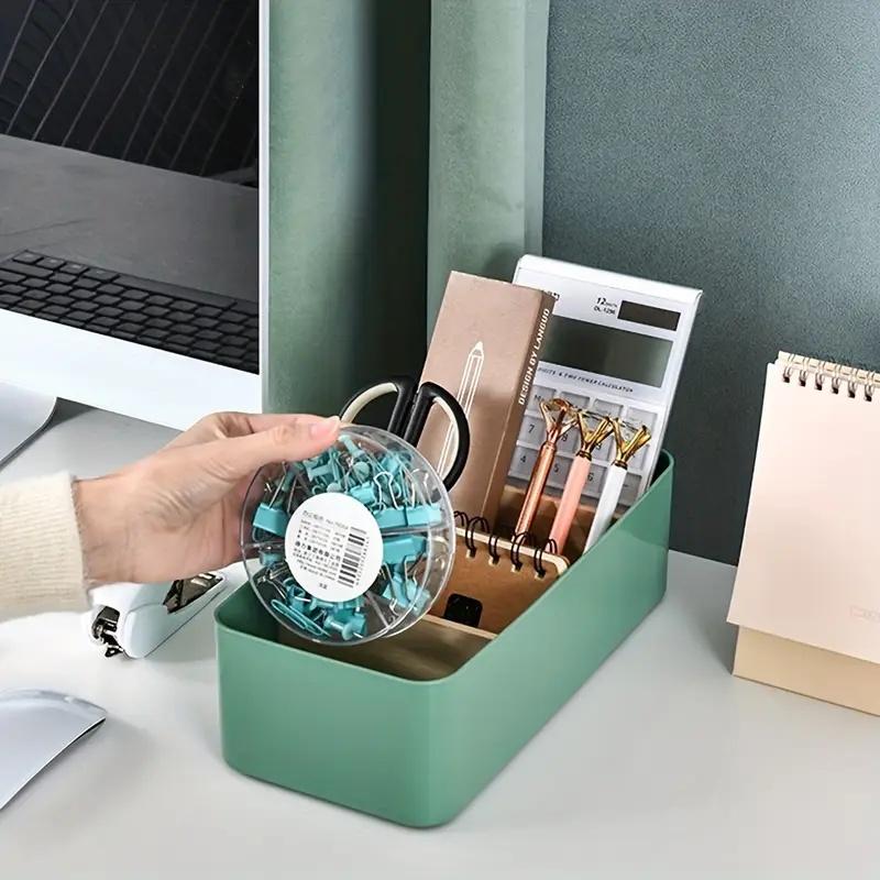 Schreibtisch-Aufbewahrungsbox, Kosmetik-Aufbewahrungskorb aus Bambus und Holz, Aufbewahrungsbox für Fernbedienungs-Bedienfeld, Aufbewahrungskorb für Kleinteile