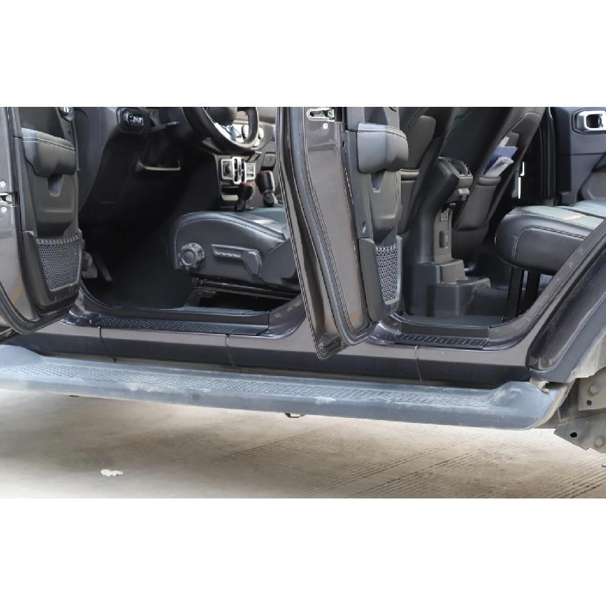 Door Plate Cover Sill for Jeep Wrangler JL Gladiator JT 2018-2022 Entry Guards Door Sill Plate Protectors 4-Door Car Accessories