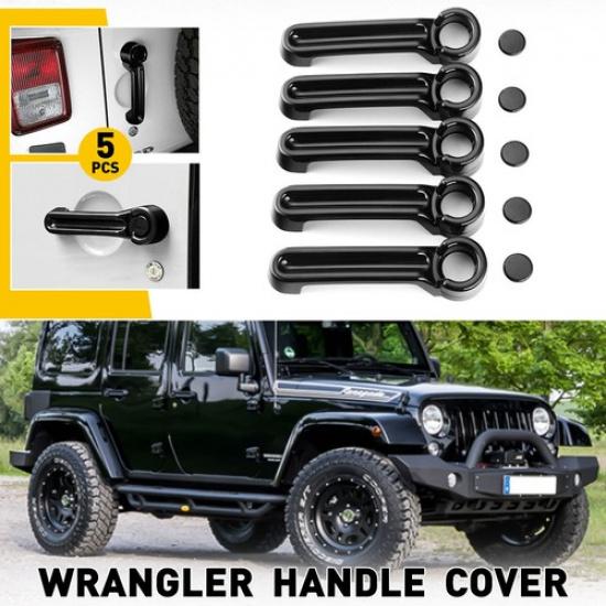 Fit Wrangler Car JK Jeep 2007-2018 Cover Door Handle Trim Molding Accessories