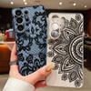 Retro Mandala Flower Pattern Case For Samsung S26 Edge S25 FE S24 Plus S23 S22 Ultra A15 A16 A17 A35 A36 A37 A54 A55 A56 A57 5G Magnetic Matte Cover