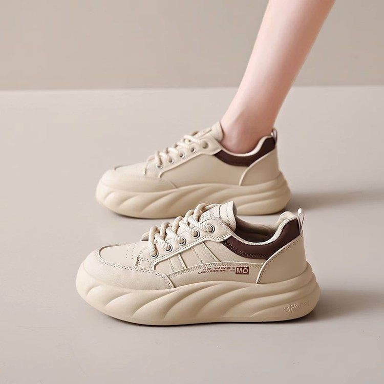 

Кроссовки женские 2025 новые осенние мягкая подошва ощущение наступания на дерьмо повседневные маленькие белые туфли универсальная мода инс трендовая обувь ниша 40 коричневый