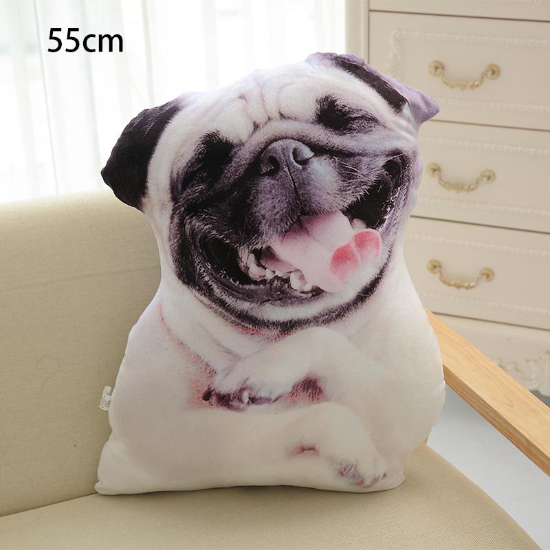 45~90Cm Dog Plush Pillow Lifelike Shepherd Husky Hound Shar Pei Spotty Puppy Animal Plush Throw Pillow Decor Gift