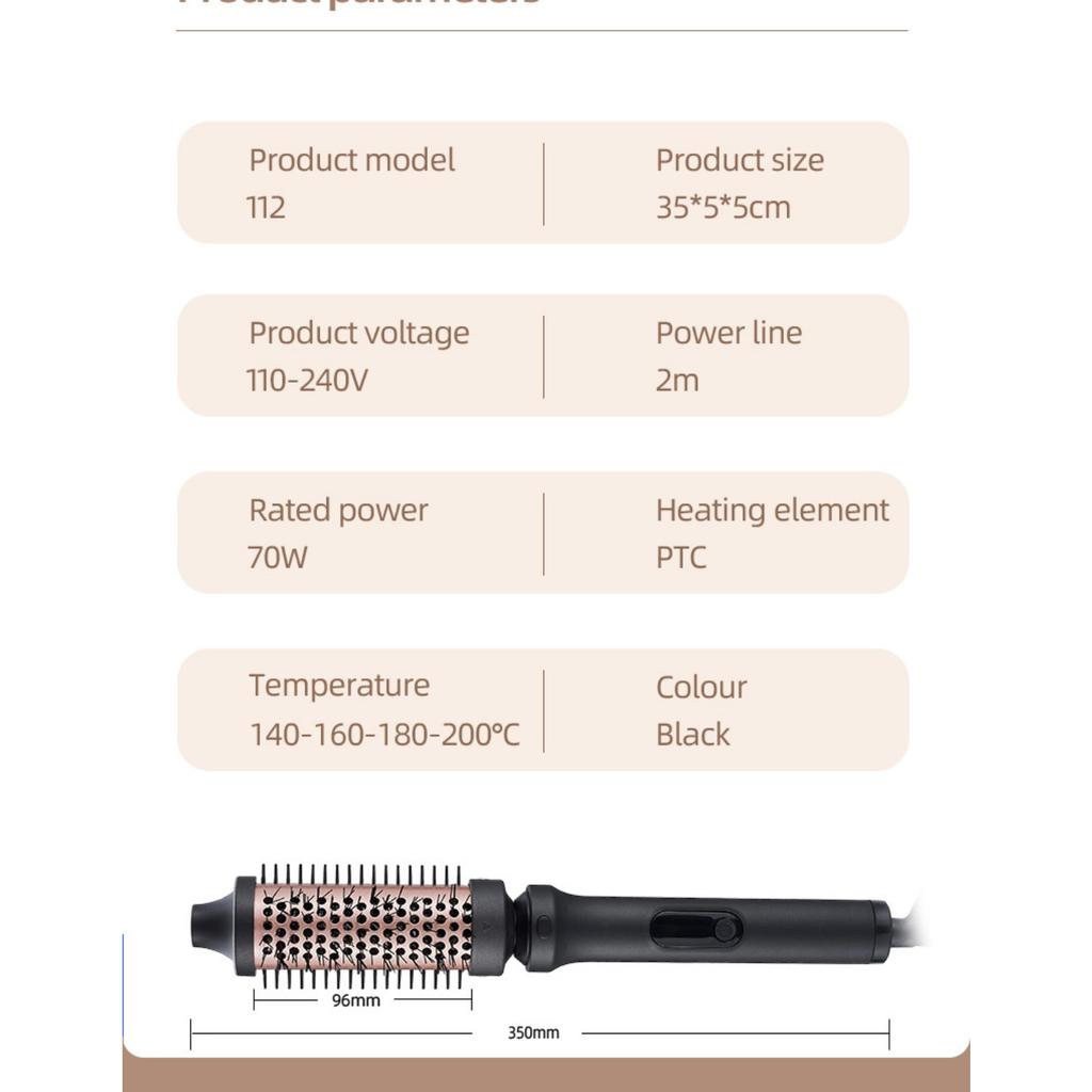 5-in-1 Interchangeable Curling Iron Set -Create Deep Waves, Banana Curls, Afro Curls with Detangling Paddle Brush, Multifunctional Hair Styling Tool