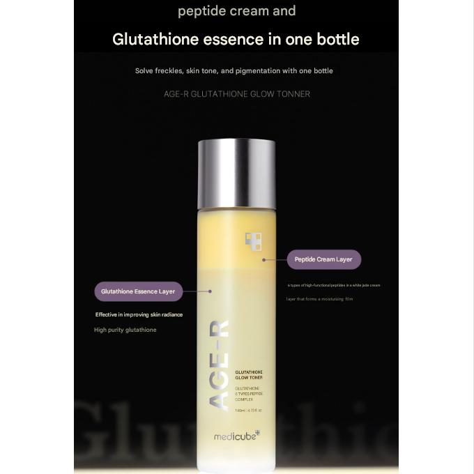 Medicube AGE‑R Glutathione Glow Toner 140ml (3 Options)