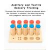 Children Sensory Toys  Tactile Board Matching Sorting Game Auditory Training Early Education Teaching Aids Montessori Wooden Toy