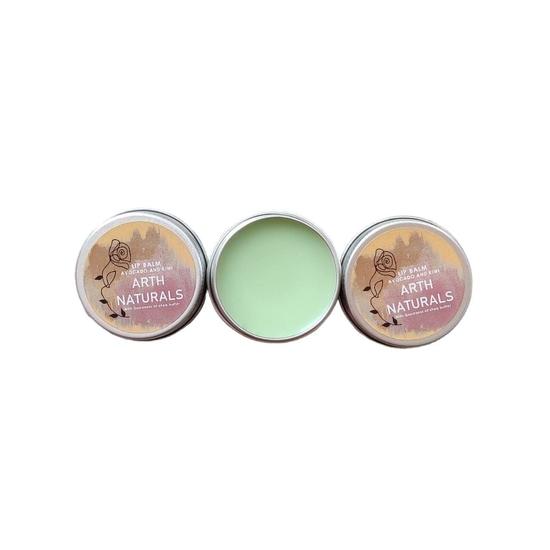 Arth Naturals Kiwi Avocado Lip Balm - Avocado Oil & Shea Butter - Unisex - Halal - Organic & Natural - 8g - Moisturizing & Hydrating