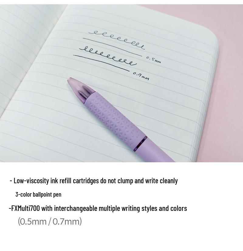 Monami Trio Color Gel Ballpoint Pen - 0.38/0.5/0.7mm