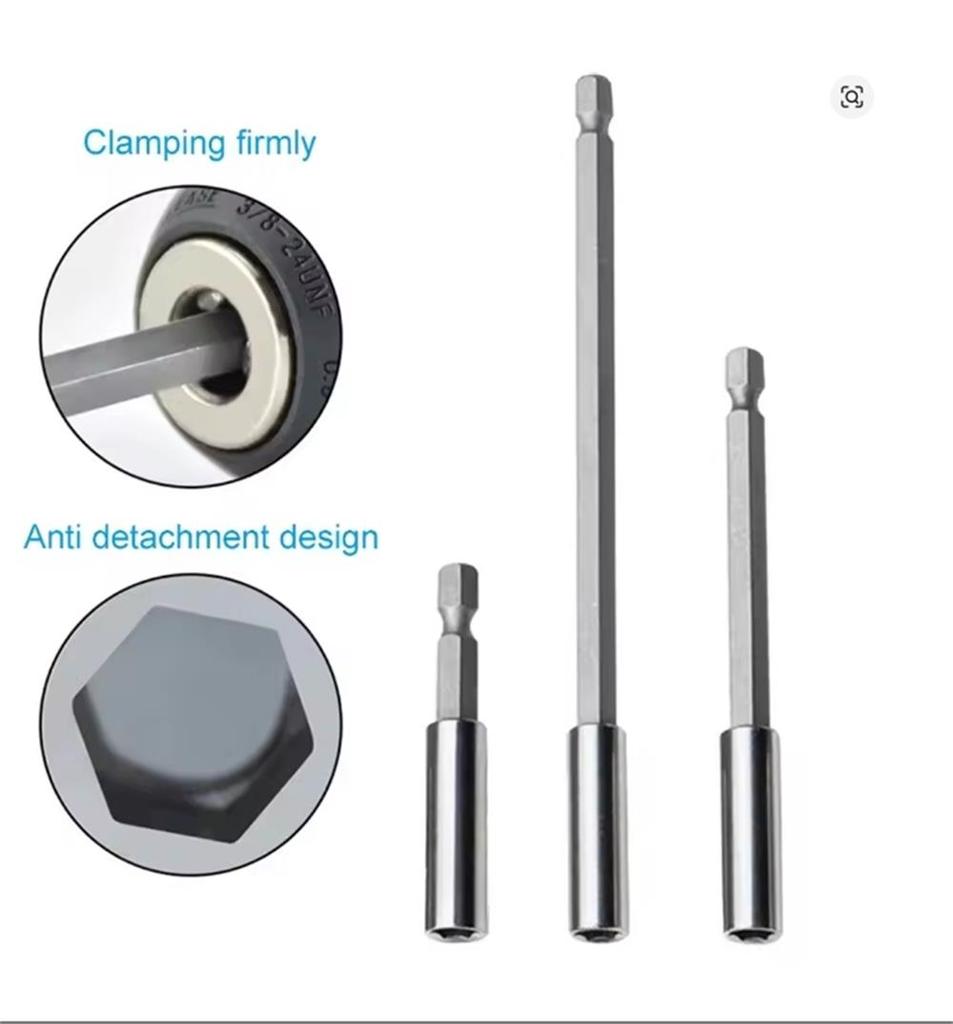 1/4 “60/75/100/150mm”Hexagonal Shank Extension Connecting Rod Extension Rod Screwdriver Joint Quick Change Hexagonal Shank Tool