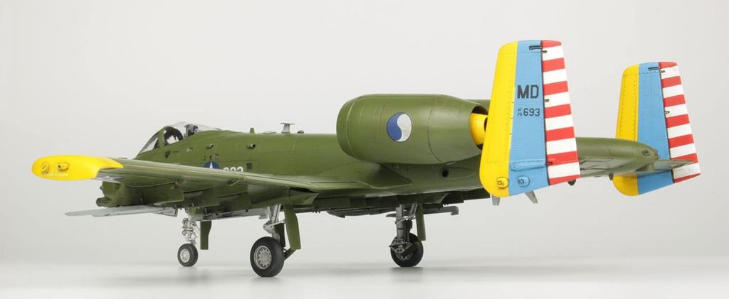 US Air Force Attack Aircraft Thunderbolt II Maryland Air National Guard 100th Anniversary Painted Plastic Model Molded Color Platz/Italeri 1/48 A-10C