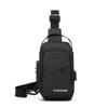 Anti-Theft Men'S Chest Bag Usb Charging Port Adjustable Strap Password Sling Bag Multi-Storey Waterproof Shoulder Crossbody Bag