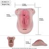 Male Chastity Device Silicone Cock Cage Penis Lock with Ball Stretcher Ring