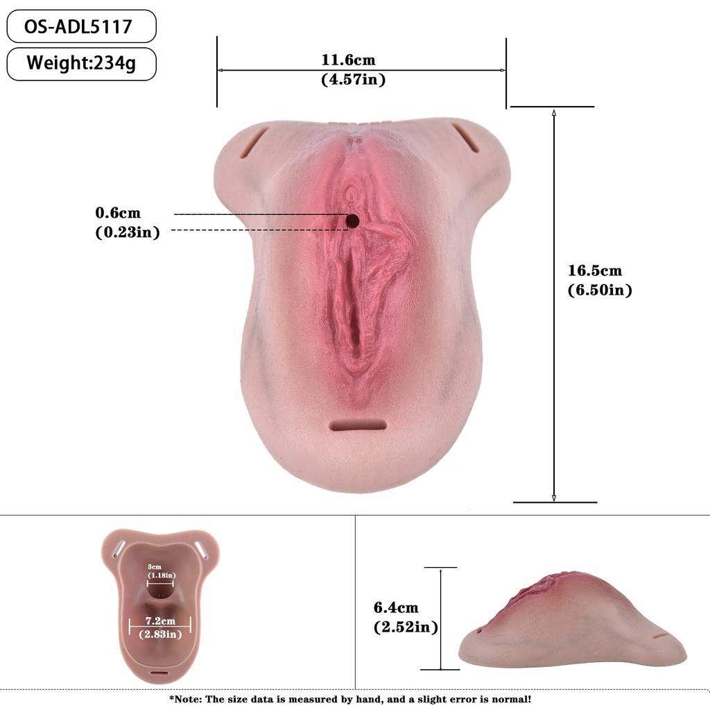 Male Chastity Device Silicone Cock Cage Penis Lock with Ball Stretcher Ring