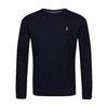 Mens Flat Knit Crew Neck Jumper