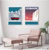 Sweden Denmark Travel Vintage Poster Wall Art Canvas Painting Nordic Pictures And Prints Home Decor For Living Room No Frame