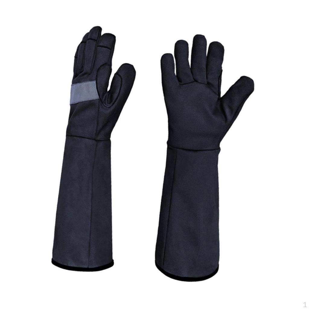 2 Pieces Gardening Gloves Work Multifunctional Professional Sturdy Thorn Proof with Long